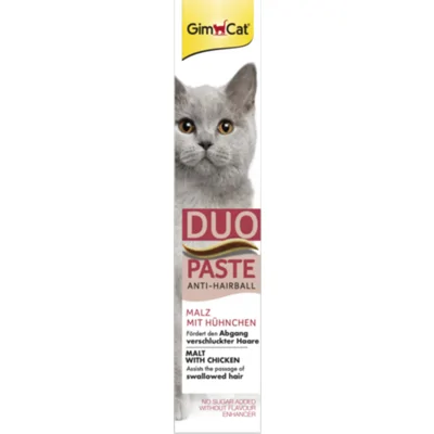 GimCat Anti-Hairball Duo-Paste Kip&Mout 50 gr