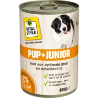Vitalstyle Hondenvoer Blik Puppy - Junior 400 gr