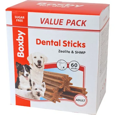 Boxby Dental Sticks - Adult - 60 sticks