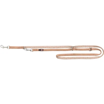 Trixie Premium Verstelbare Riem - L/XL: 2 m x 25 mm - Karamel