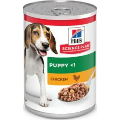 Hills Puppy Kip (blikvoer) Per stuk