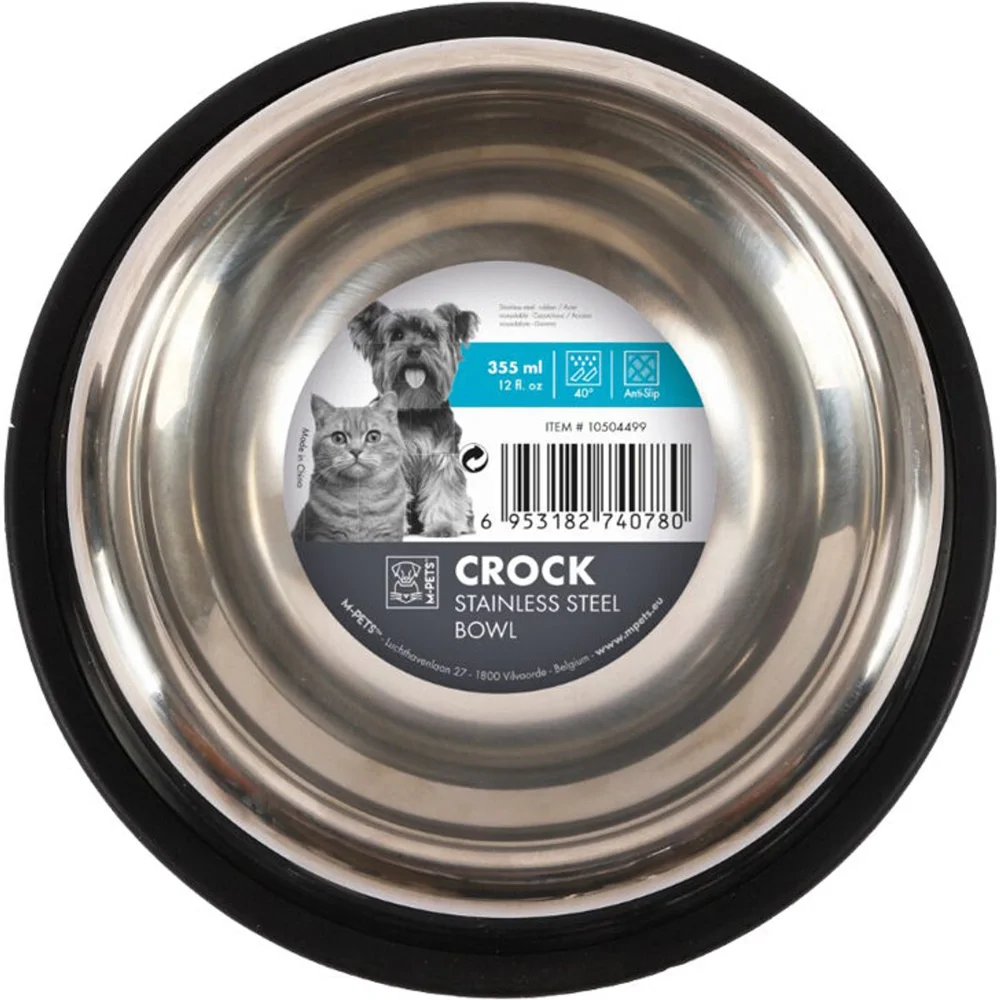 M-Pets Crock Eet- en Drinkbak - M - 610 ml