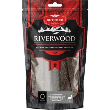Riverwood vleesstrips ree 150gr
