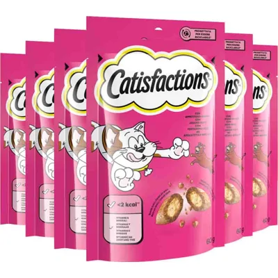 6x Catisfactions Kattensnack Rund 60 gr