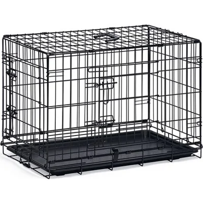 Beeztees Hondenbench 2-Deurs Zwart XL 107x70x76 cm