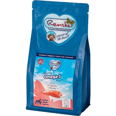 Renske Mighty Omega Plus Koud Geperst - Verse Zalm hond 600 gram