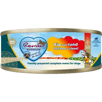 Renske Vers Vlees maaltijd Hond Kip/Rund 95gr