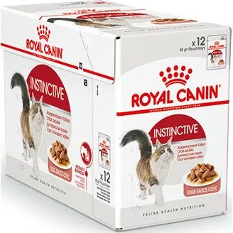 Royal Canin Instinctive in Gravy (saus) natvoer kattenvoer zakjes 12x85g