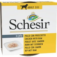 Schesir Hond Gelei Kip/Ham 150gr