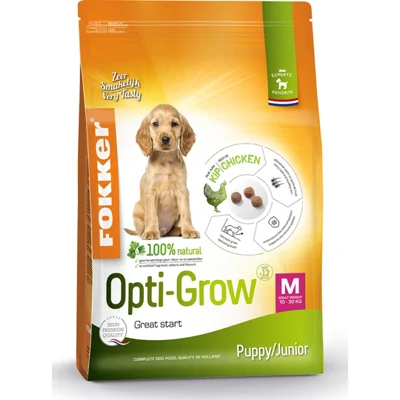 Fokker Opti-Grow M Puppy/Junior hondenvoer 13 kg