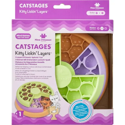 Nina Ottosson Kitty Lickin'Layers kattenpuzzel 1 stuk