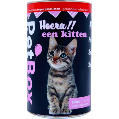 PetBox kat tegen vlooien, teken en wormen Kat - 1 tot 2 kg