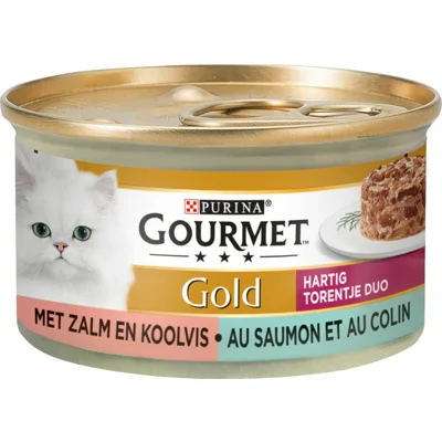 24x Gourmet Gold Blik Hartig Torentje Zalm 85 gr
