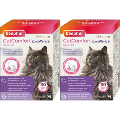 2x Beaphar CatComfort Excellence Starterskit Verdamper&Navulling 48 ml