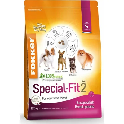 3x Fokker Special-Fit 2 Hondenvoer Kip 2,5 kg