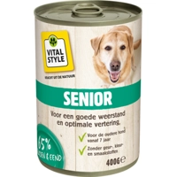 Vitalstyle Hondenvoer Blik Senior 400 gr