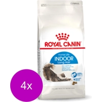 4x Royal Canin Indoor Long Hair Kattenvoer 4 kg