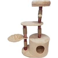 Krabpaal Nuno Natural Wood beige (100 cm) Per stuk