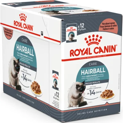 96x Royal Canin Hairball Care Ravy Kattenvoer Nat 85 gr
