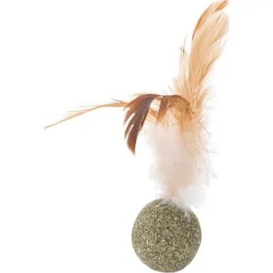 Beeztees Catnip Bal met Veren