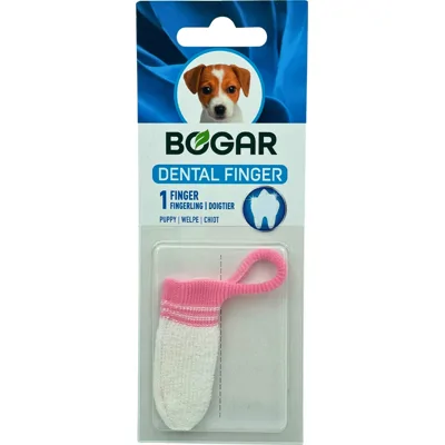Bogadent Anti-Plaque Finger Puppy - 2 x 1 stuk
