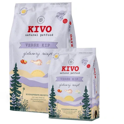 Kivo Verse Kip Puppy Glutenvrij - 2 x 14 kg
