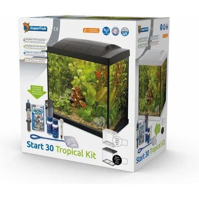SuperFish Aquarium Tropical Kit - Zwart - 27 L