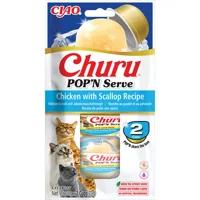 Ciao Kattensnack Churu Pop'n Serve Chicken Scallop 2x35 gr