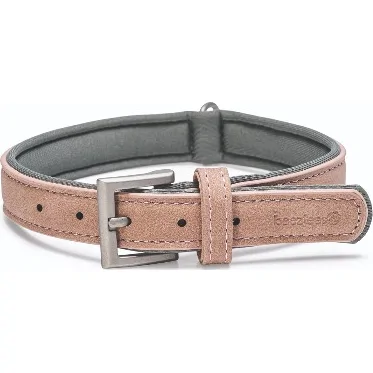 Beeztees Balacron Ax kunstleer roze halsband hond 38-48cm x 25mm