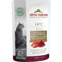 48x Almo Nature HFC Jelly Kattenvoer Nat Blikje Tonijnfilet&Kreeft 55 gr