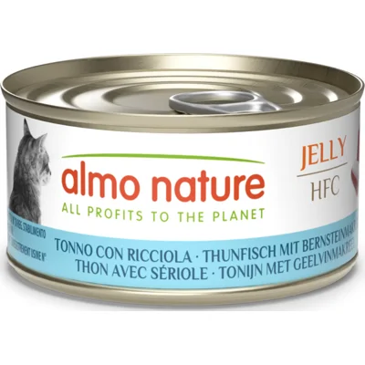 Almo Nature HFC Kattenvoer Nat Blikje Tonijn&Geelvinmakreel 70 gr