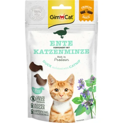 GimCat Crunchy Kattensnack Eend&Catnip 50 gr