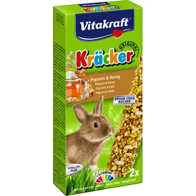 Vitakraft Dwergkonijn Kräcker Mais - 2 stuks