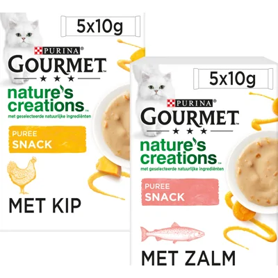 Gourmet Nature's Creations Exquisite Puree Kip & Pompoen - 10 x 10 g