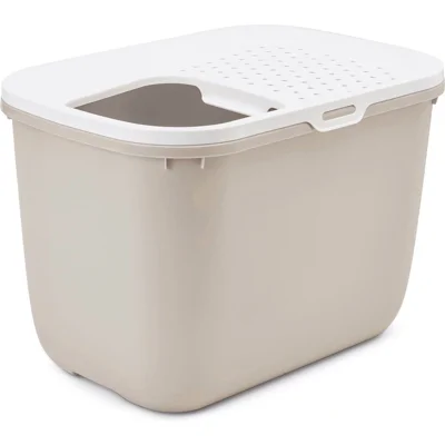 Savic Hop In Kattenbak - Beige/wit