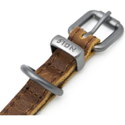 51 Degrees North - Milano - Collar - Dark brown - 25 mm x 60 cm