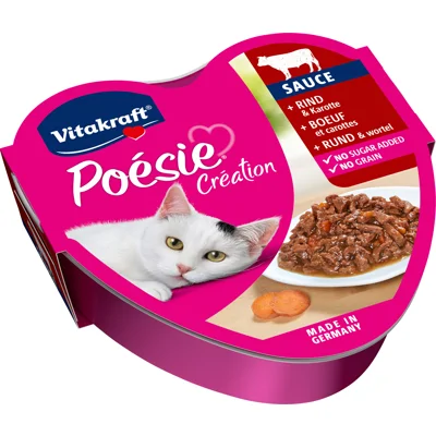 Vitakraft Poésie Rund & Wortel in Saus - 15 x 85 g
