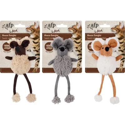 All For Paws Lambswool-Mouse Dangler