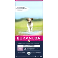Eukanuba graanvrij zeevis puppy's van kleine & middelgrote rassen hondenvoer 12kg zak