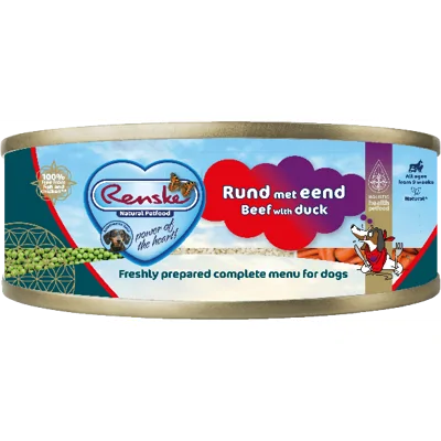 Renske Vers Vlees maaltijd Hond Rund/Eend 95gr