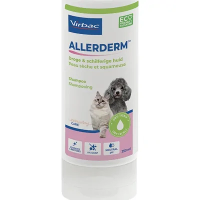 Virbac Allerderm Droge & Schilferige huid shampoo (voorheen Sebocalm) 250ml