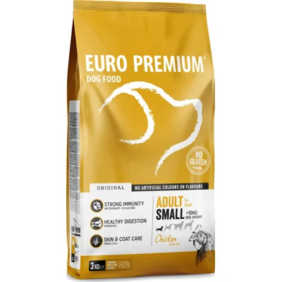 Euro Premium Adult Small Chicken & Rice hondenvoer 2 x 3 kg