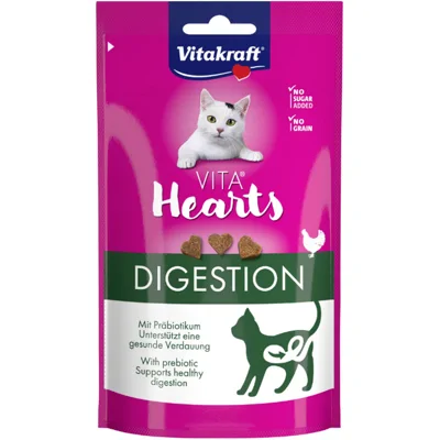 Vitakraft Vita Hearts Digestion kattensnack 2 stuks