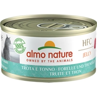 48x Almo Nature HFC Jelly Kattenvoer Nat Forel&Tonijn 70 gr