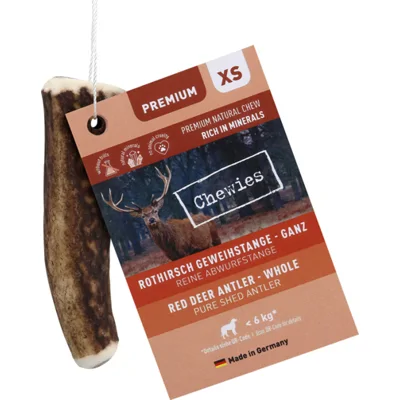 6x Chewies Edelherten Gewei Stang XS 50 gr