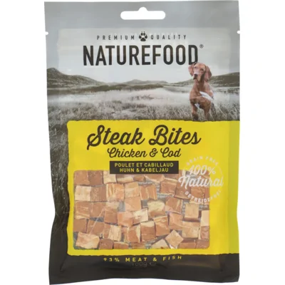 Rosewood Naturefood Steak Bites Kip&Koolvis 100 gr