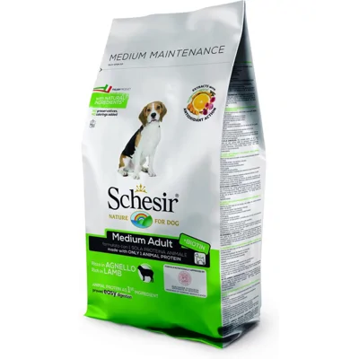 Schesir Hond Dry Maintenance Medium Lam 12 kg