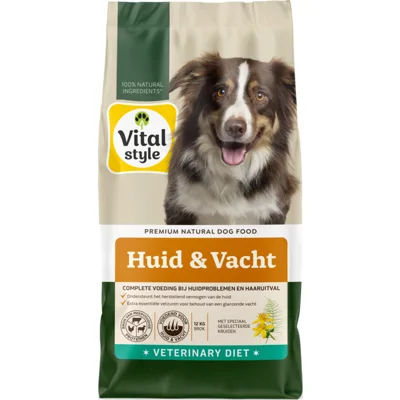 Vitalstyle Huid&Vacht Hondenvoer 12 kg