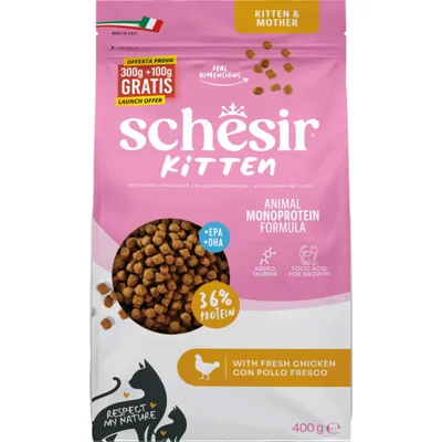 Schesir Monoproteïne Promo Kattenvoer Kitten Droog Kip 400 gr