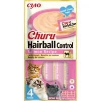 Ciao Kattensnack Churu Puree Hairball Control Salmon 4x14 gr